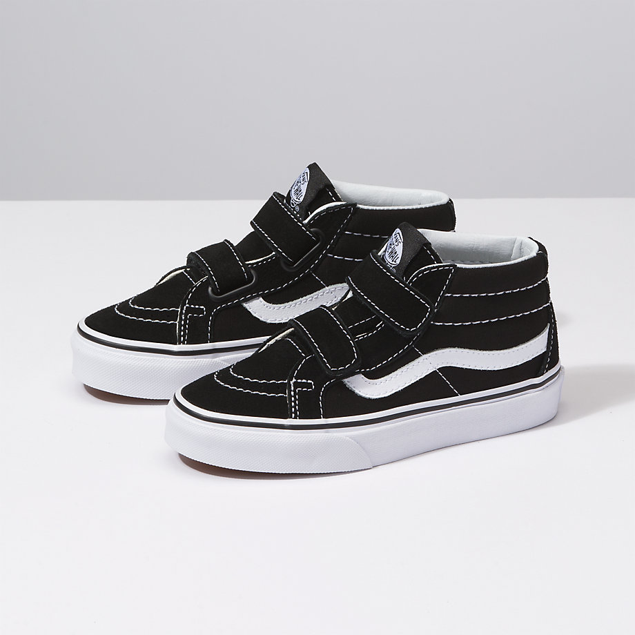 Vans Erkek Çocuk Mid Ayakkabı Sk8-Mid Reissue V Siyah/Beyaz | 97724-353